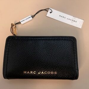 Marc Jacobs Groove SLG Compact Wallet Black Leather